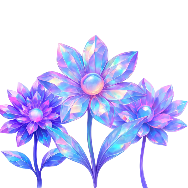去背 水晶花
